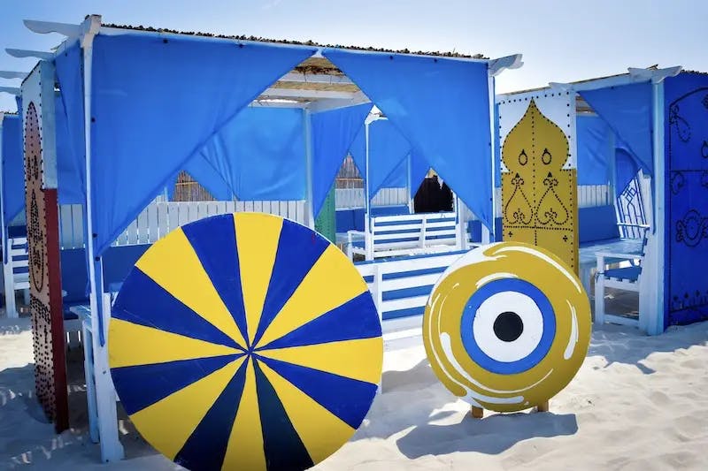 Sidi Bou Said à Plage Sidi Ali Mekki, Ghar El Melh, Bizerte, Menu, ..