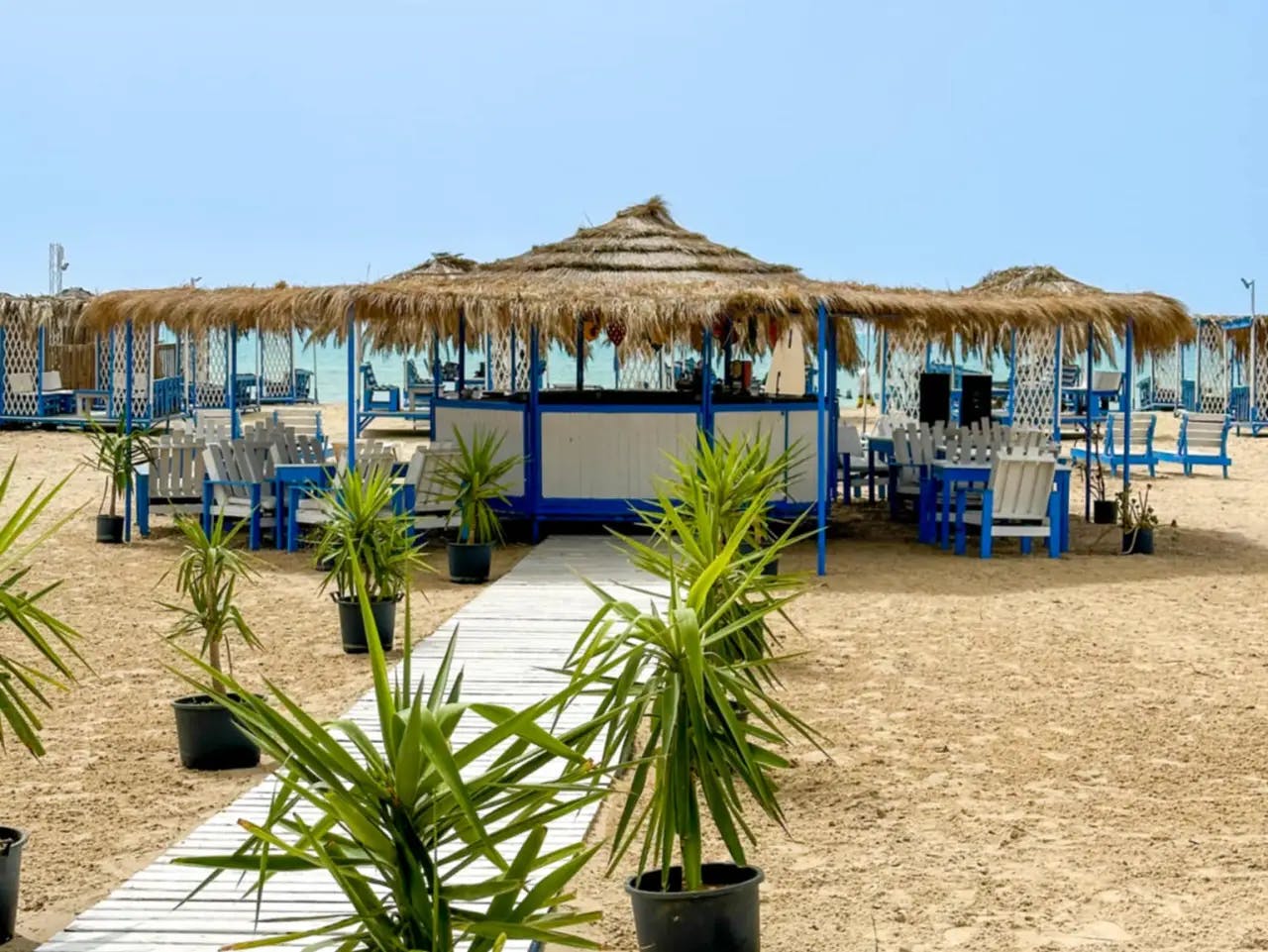 Il Capo à Plage Sidi Ali Mekki, Ghar El Melh, Bizerte, Tunisie, Men..